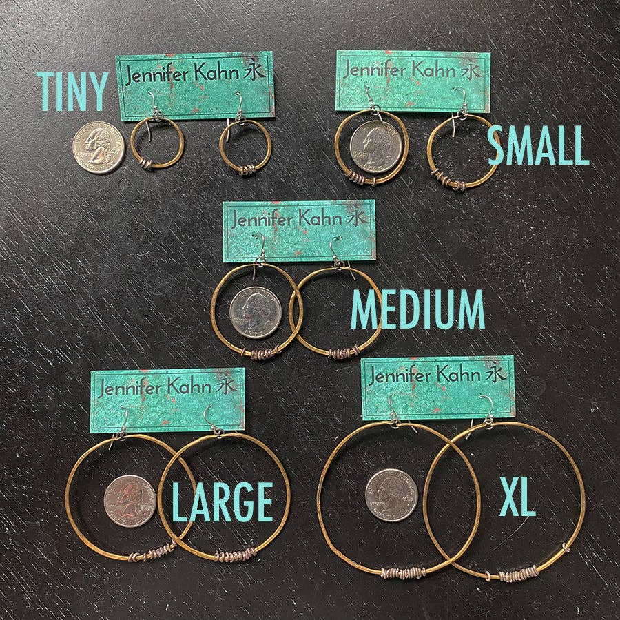 Jennifer Kahn Jewelry - Wholesale Hoop Earrings - Brass Hoop Earrings with Heishi8