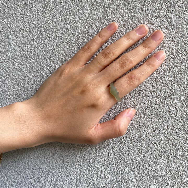 Green Heart — Jade ring for wholesale on Faire2