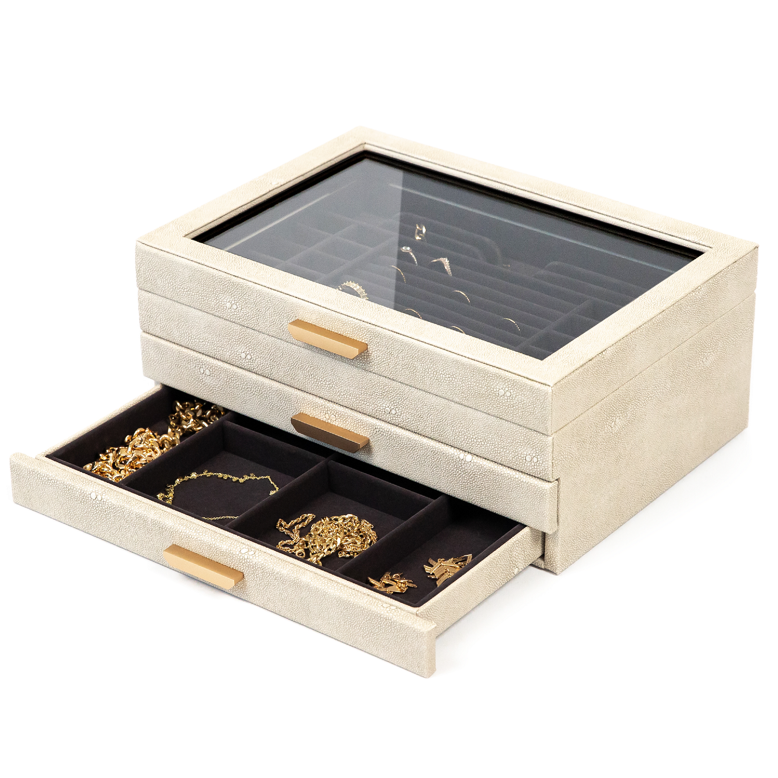 Case Elegance - Wholesale Jewelry Box/Organizer - Sasha Large Jewelry Box3