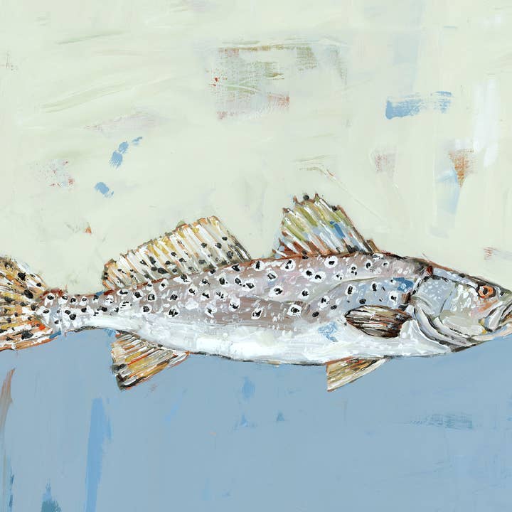 Chelsea McShane Art - Wholesale Art Print - "Speckled Sea Trout" canvas print0