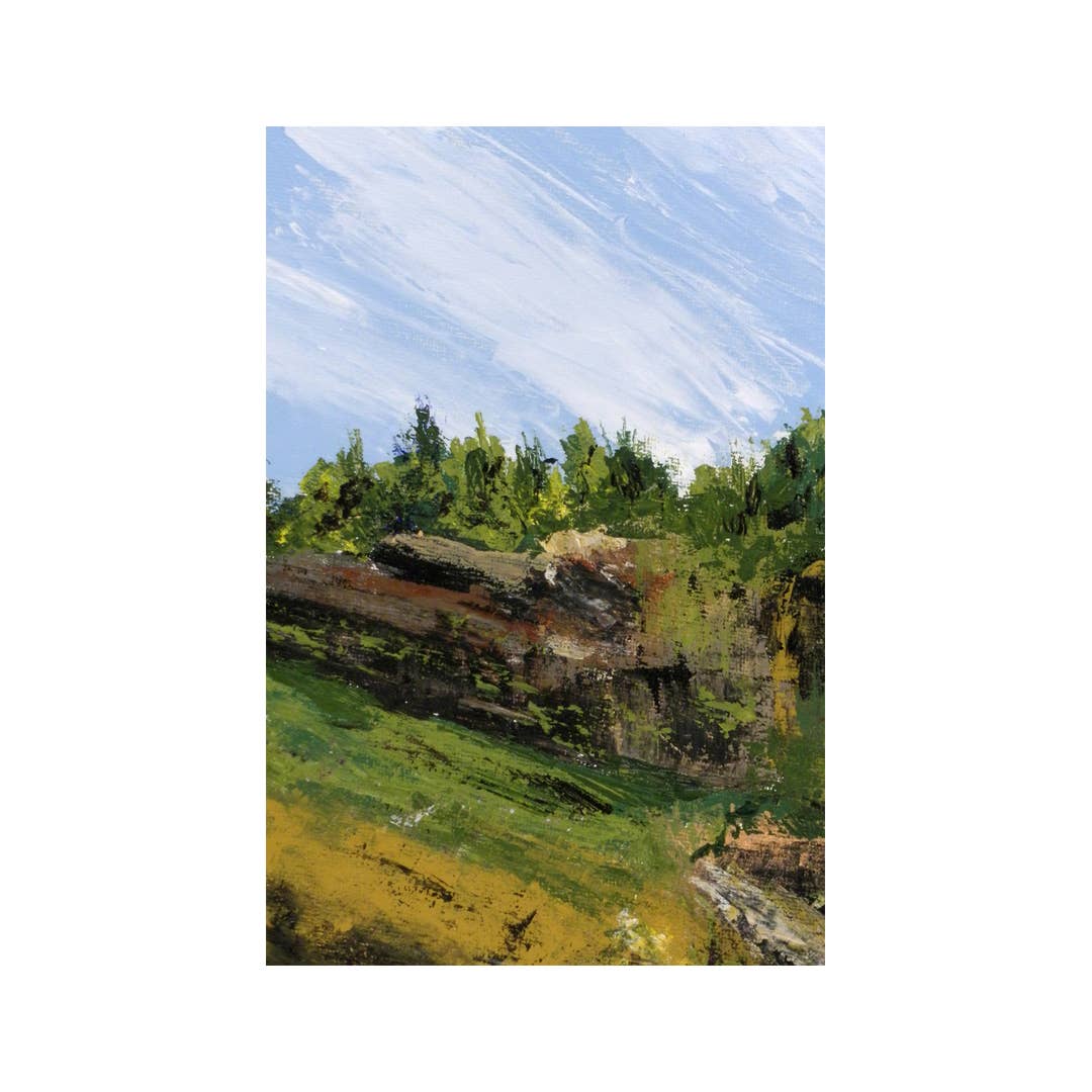 Fine Art For Small Spaces - Wholesale Art Print - Kentucky Rockscape Landscape Nature Mini Print1