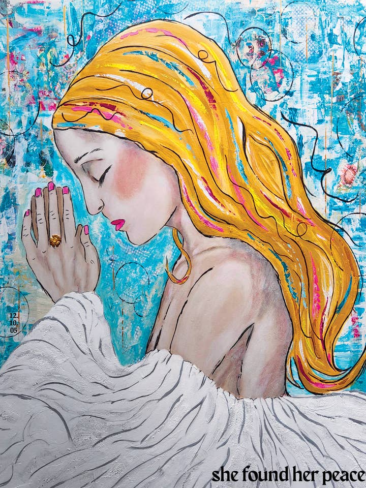 Elle a trouvé la paix. Tirage d'art pour la vente par Redefining She