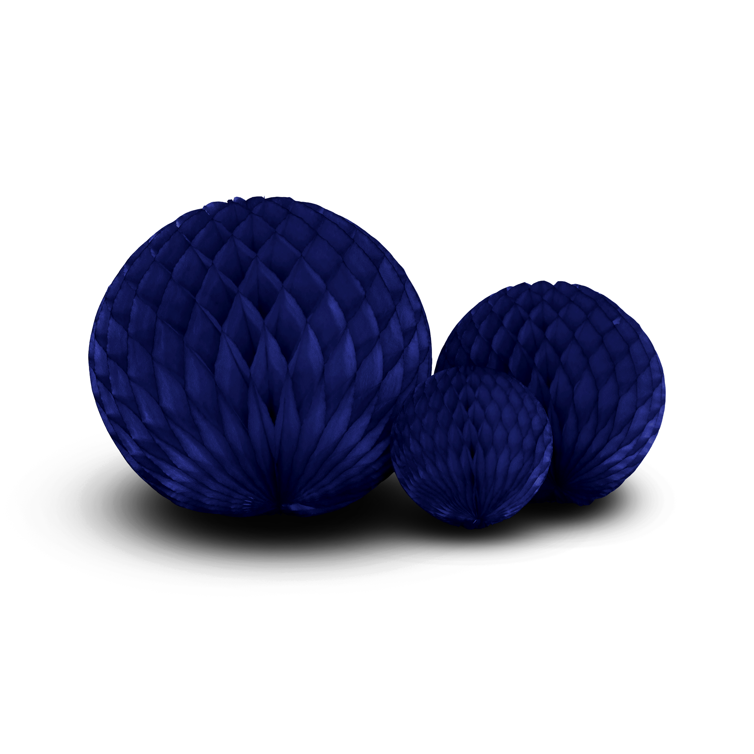 studio THIE - Vente Décalcomanie – décorations de fête - Trio de boules alvéolées en papier5