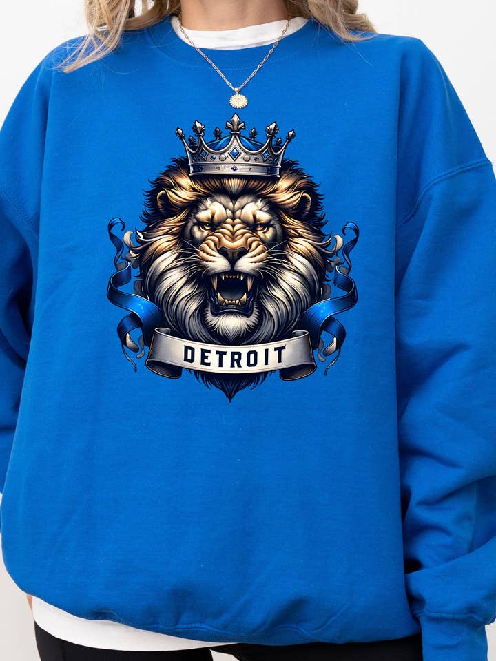 Unisex Detroit Football Lion Sweatshirt for wholesale by Midday USA