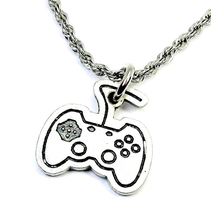 Charm télécommandé pour jeu vidéo Necklace Gamer pour la vente par Chubby Chico Charms