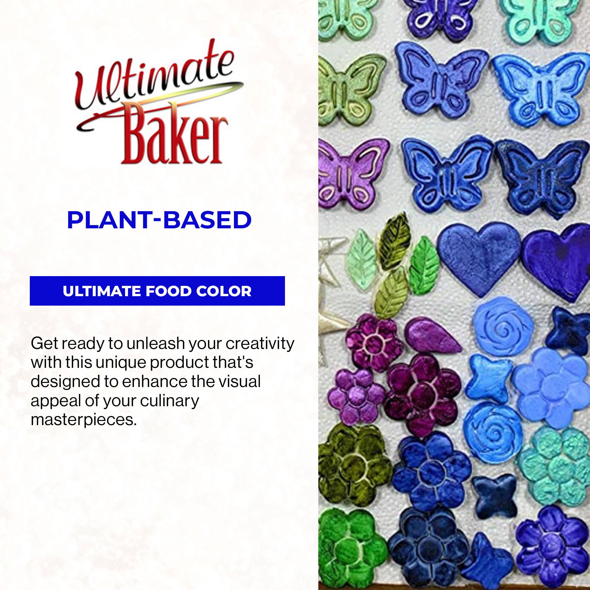 Ultimate Baker - Vente Kit de décoration de gâteau - Colorant alimentaire bleu naturel Ultimate Baker (1x12g)3