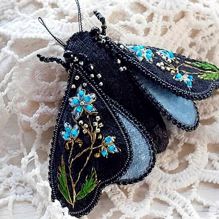 Broche papillon Broche papillon Broche papillon Broche épingle Insecte pour la vente par BeadSplendour
