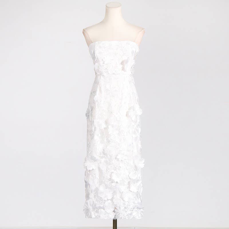 Productseeker - Venta al por mayor Vestido - Mujer - Vestido tubo ajustado con bordado floral12