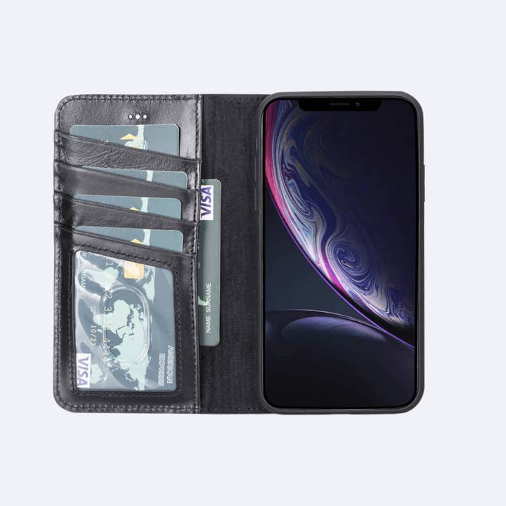 OXA LEATHER - Wholesale Phone Wallet - Unisex - iPhone XR Leather Wallet Case8