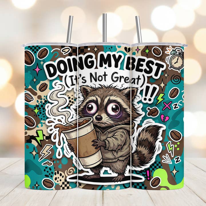 Gör mitt bästa tvättbjörn Tumbler för wholesale av Beautiful Creations by Laney