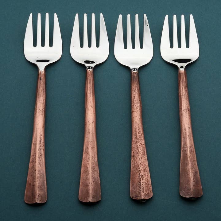 INOX artisans - Wholesale Table fork - INOX Ridge Sardine Table Fork 4 Pc. Set3