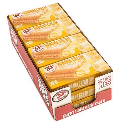 Shop The King - Wholesale Pie - JJ's Bakery Lightly Glazed Snack Pies 4oz (Banana Cream)