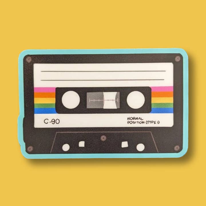 Cassette Tape Sticker – Matte Vinyl – Waterproof Decal for wholesale by House of Thayer