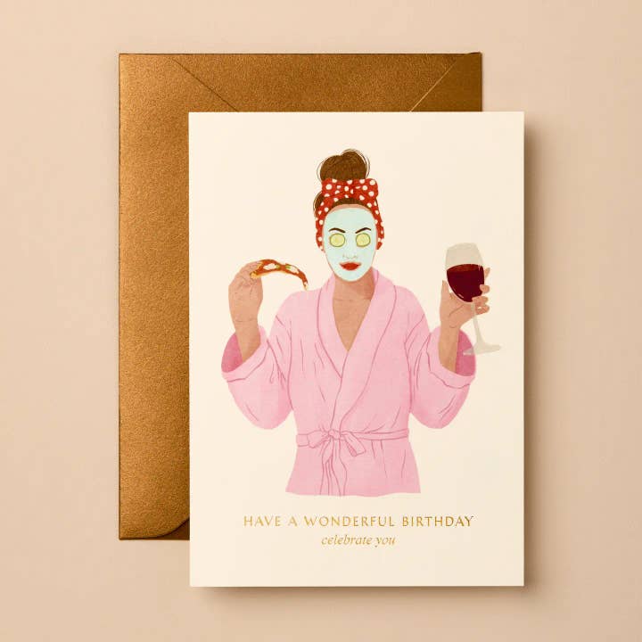 Gabrielle & Celine Greeting Cards Australia - Wholesale Birthday card - Gold Foil Birthday Card | Premium Australian Stationery