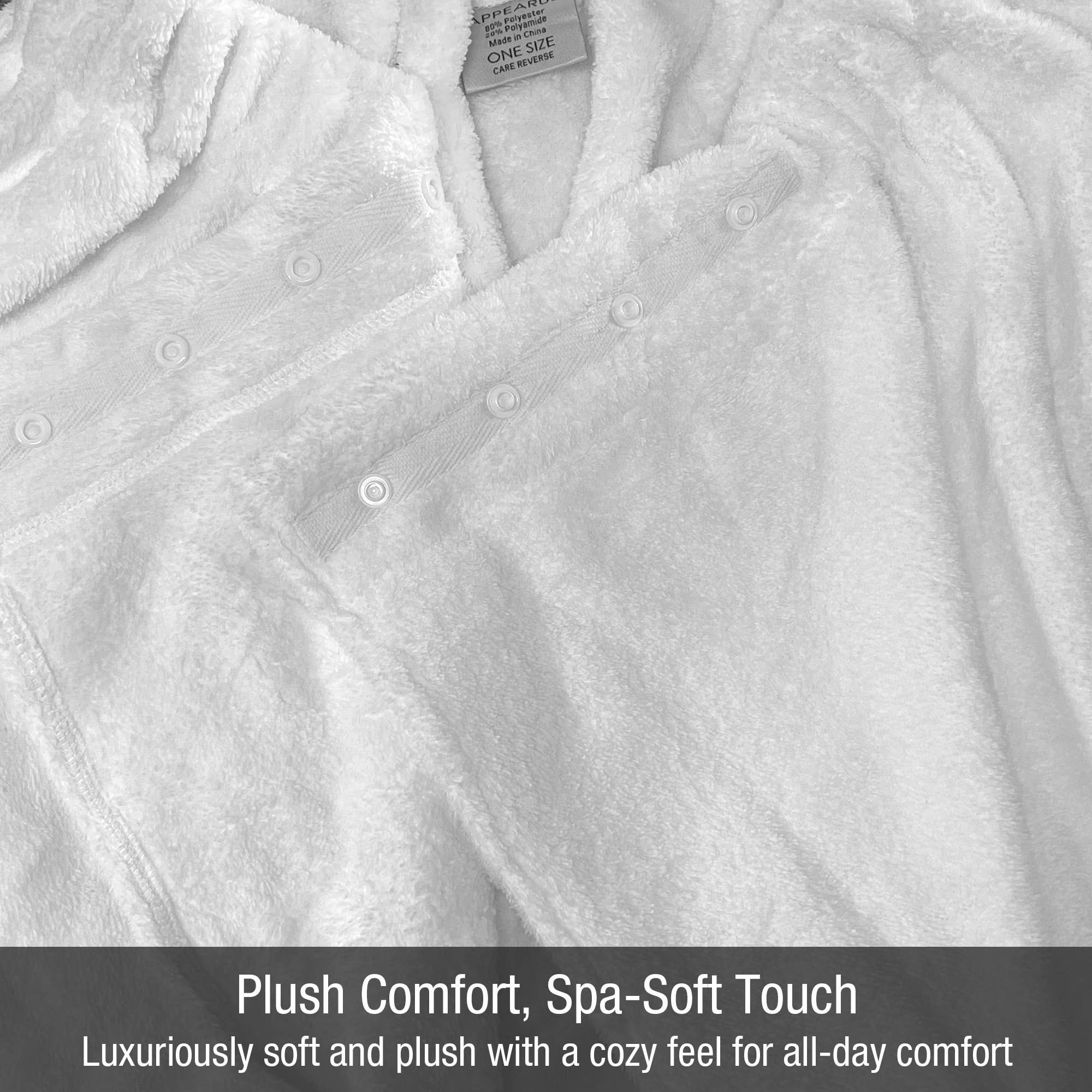 Appearus Products Corp. - Wholesale Badhanddoek - Pluche Microvezel Spa Wikkel – Lichtgewicht met Drukknopsluiting3