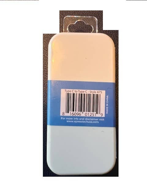 Xpress Tech Cell Accessories XT - Vendita all'ingrosso Cavo di ricarica - Cavo Xpress Tech 475 per iPhone da tipo C a tipo C - blu1