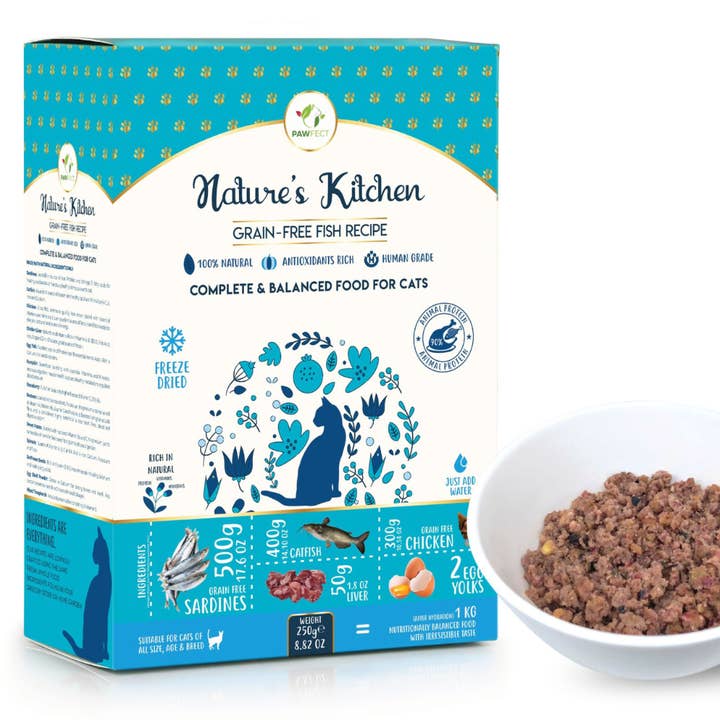 Pawfect Foods - Wholesale Voer - Kat - Pawfect Nature's Kitchen Fish Gevriesdroogd kattenvoer