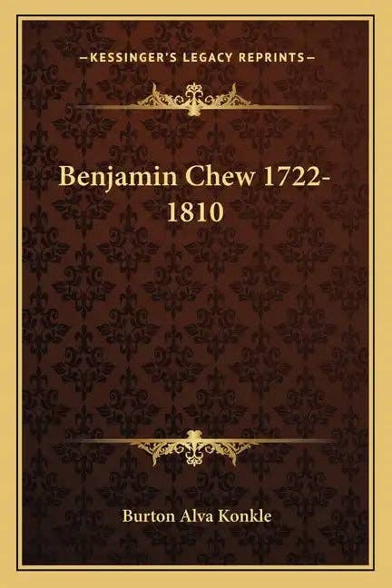 Books by splitShops - Wholesale Book - Adult - Benjamin Chew 1722-1810 - Paperback0