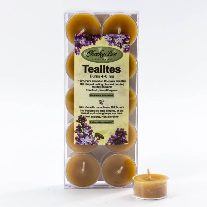 10-Pack Tealites — Ouro por atacado de Cheeky Bee Candle Company Inc.