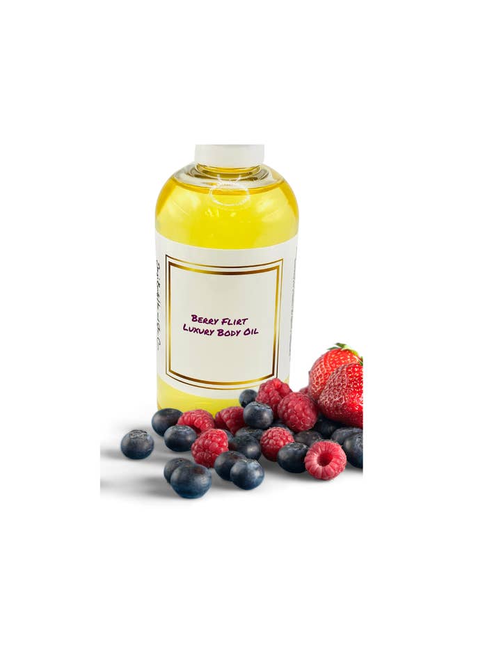 HUILE POUR LE CORPS DE LUXE BERRY FLIRT pour la vente par EBONY'S BEAUTY HAIR AND SKIN CARE