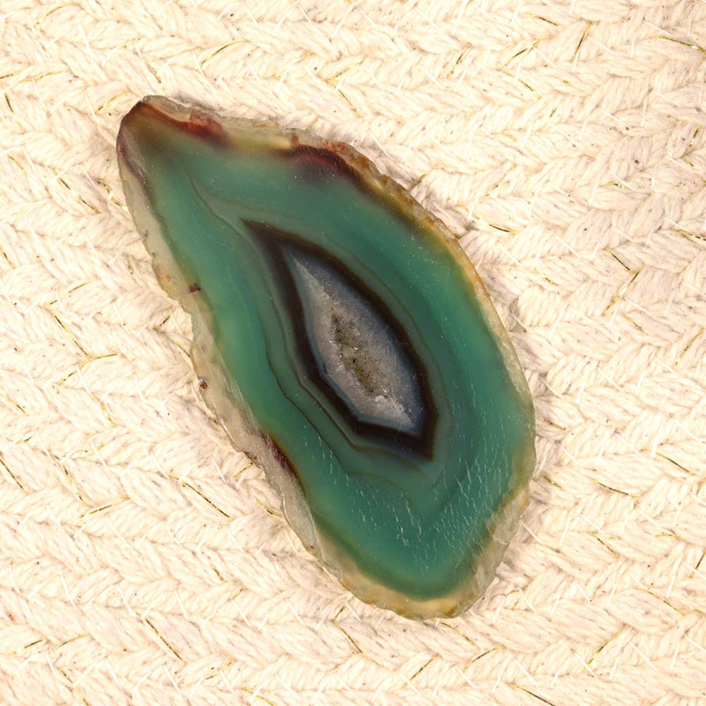 Natures Artifacts Inc – Pedra/cristal espiritual por atacado – Fatia de Ágate Verde (Pequeno)1