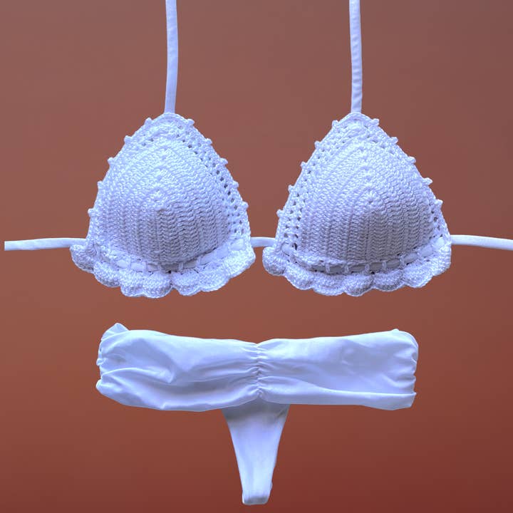 Garisinne white for wholesale by Elle Bi Bikini