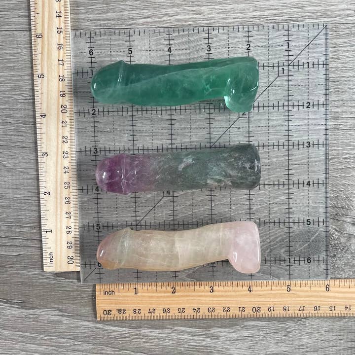 Keystone Crystals – wholesale Dekorativ statyett – Fluorit fallisk skulptur – Kristallfigur för detaljhandel