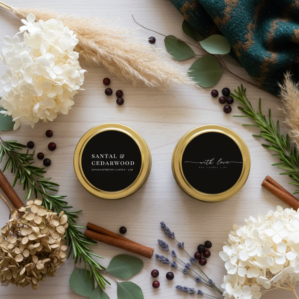 Benjamin Soap Co. - Wholesale Travel Candles - 4 oz Travel Candle7