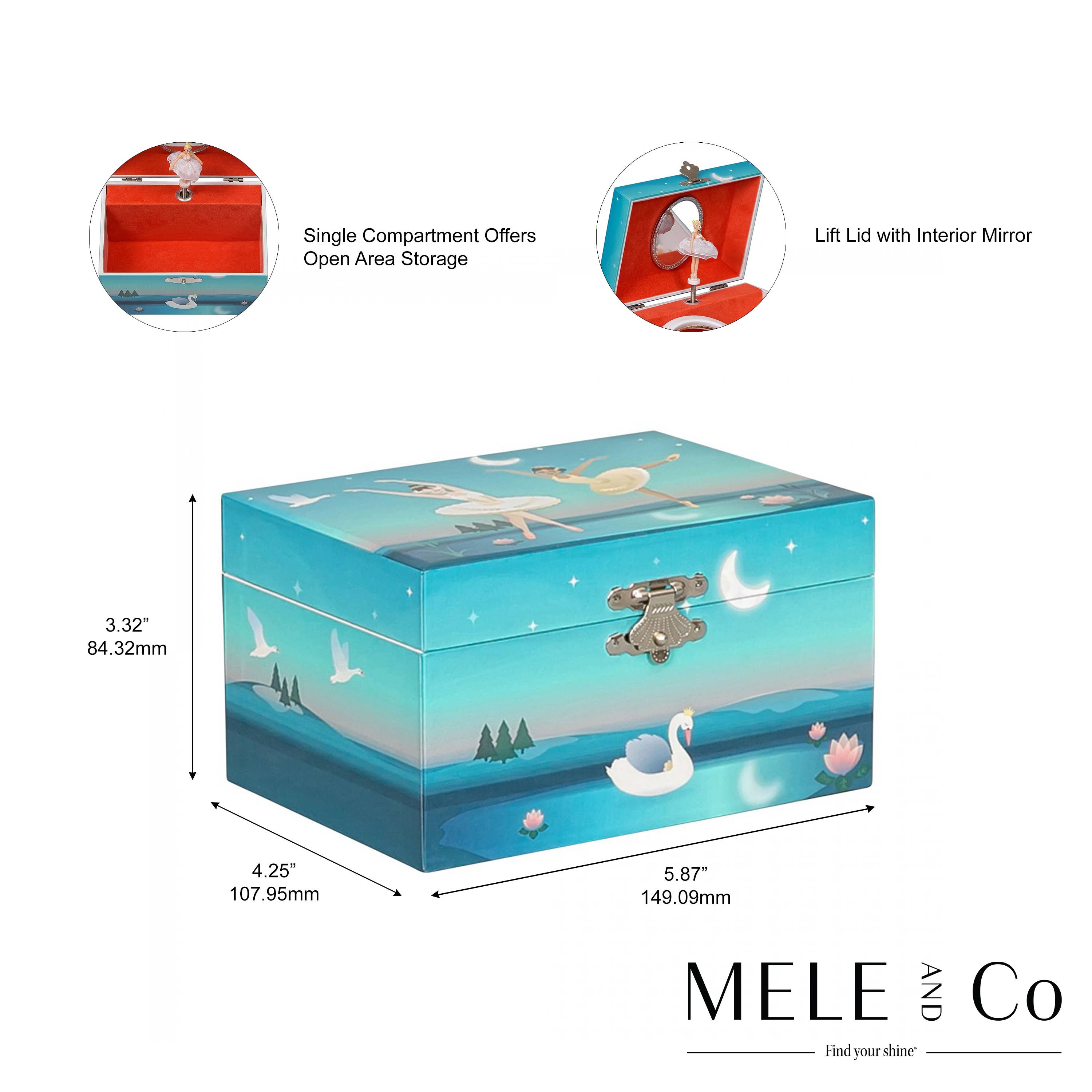 Mele and Co - Wholesale Jewelry Box/Organizer - Mele and Co Marlo Girls Musical Ballerina Jewelry Box4