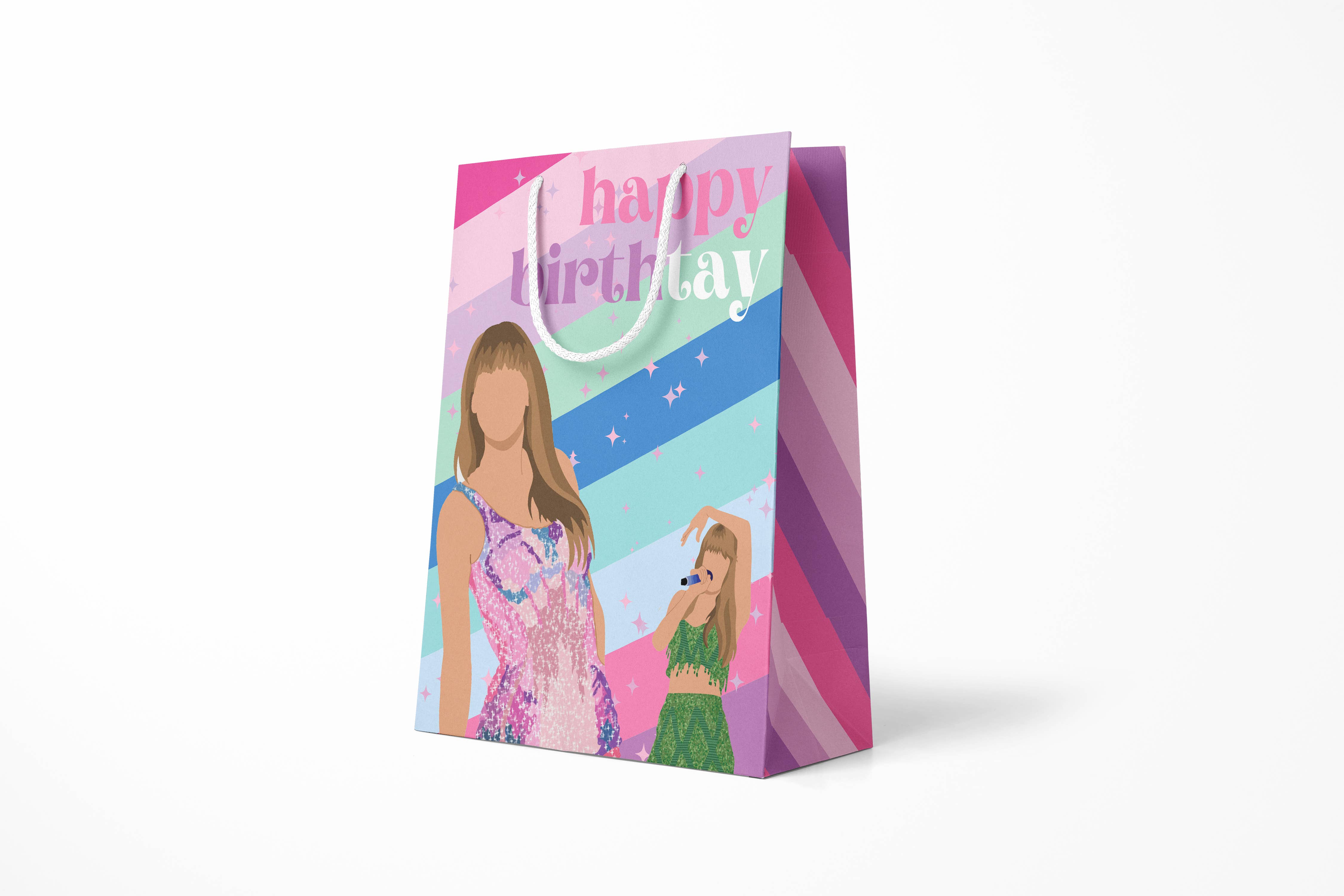 Aspen Lane - Wholesale Gift Bag - Happy Birth-Tay Birthday Gift Bag Taylor Swift