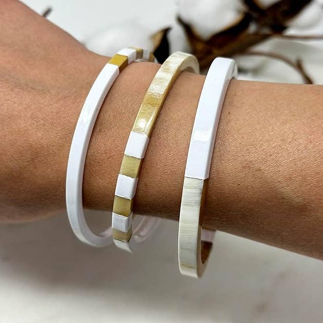 Maison Yvelise - Wholesale Bangle Bracelet - Buffalo horn bangles - Vietnam bracelets1