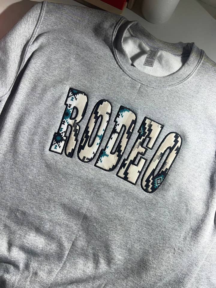 Rodeo Crewneck for wholesale by Wild Antler Thread Co