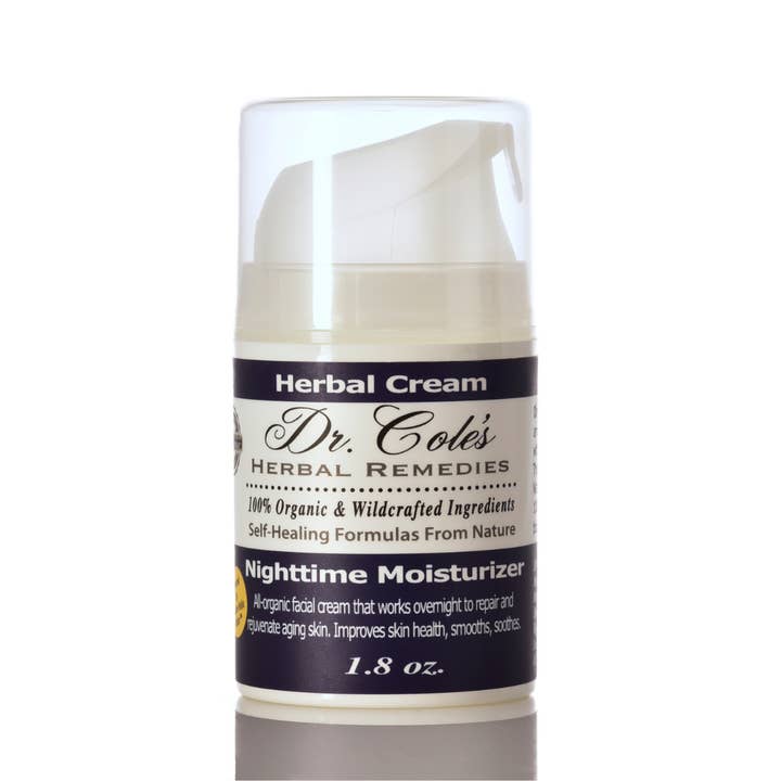 Dr. Cole's Nighttime Facial Moisturizer 1.8 oz SixPak for wholesale by Dr. Cole's Herbal Remedies
