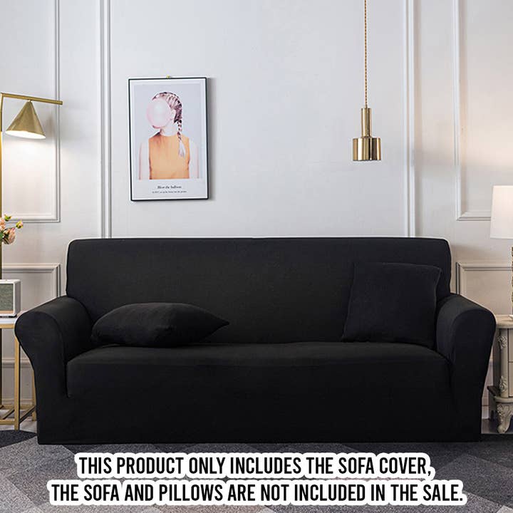 SOGA International Pty Ltd - Wholesale Chair/sofa slipcover - High Stretch Black Sofa Cover3