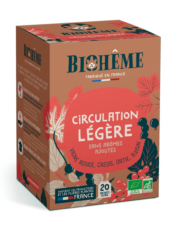 Infusion Circulation Légère - X20 Infusettes pour la vente par Biohême