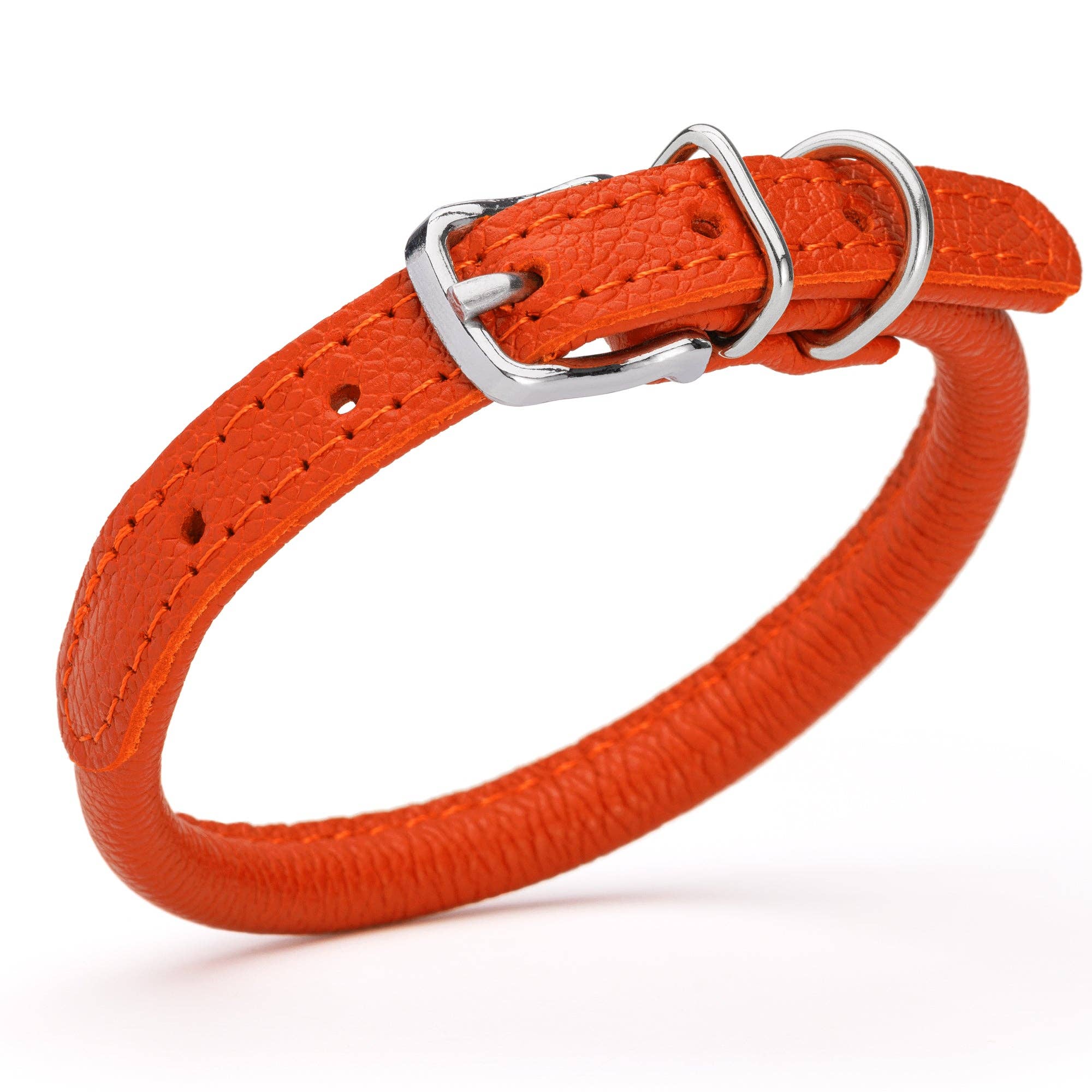 Dogline - Wholesale Halsband - Hond - Zachte Leren Halsband Rond28