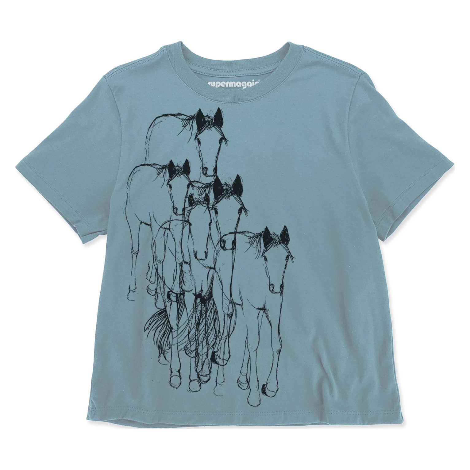 Supermaggie @ Faire - Wholesale Screen Printed T-Shirt - Women's - Horses Gwenn Heavyweight Tee4