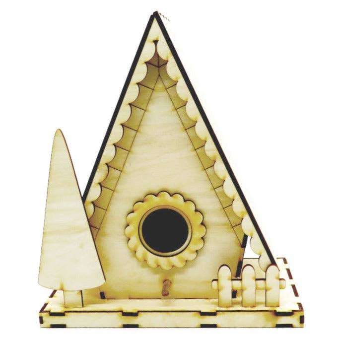 Mary Engelbreit Studios - Wholesale DIY Craft Kit - Chalet Birdhouse Building Kit1