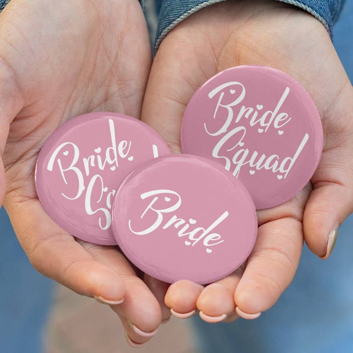 Bride Squad Pinback-knopen voor wholesale door Never Knew I Needed