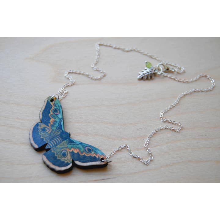 Enchanted Leaves - Wholesale Pendant/Charm Necklace - 18" Emperor Moth Necklace4