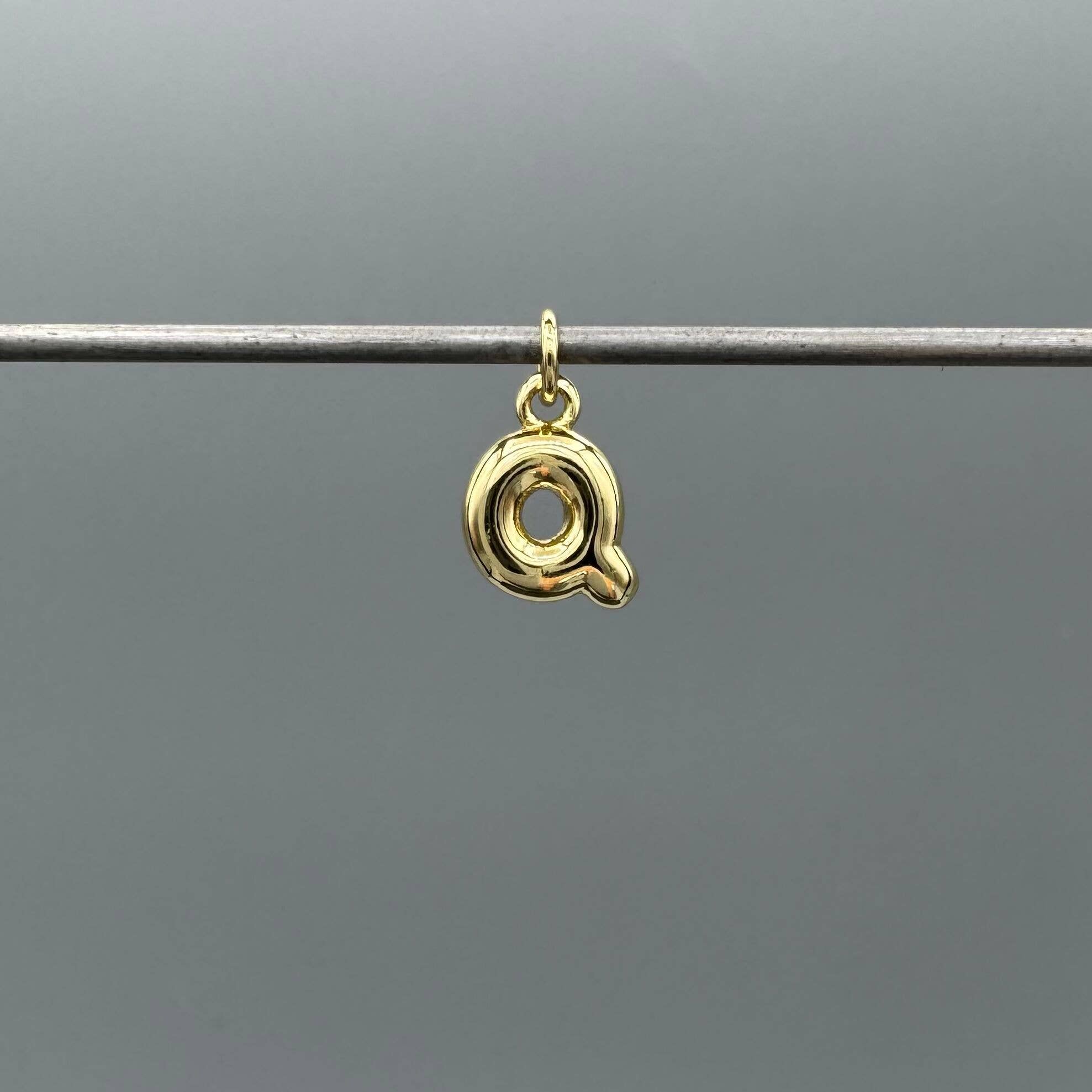 Something Silver - Wholesale Individual Charm/Pendant - Perfect Balloon Bubble Letter Initial Charm13