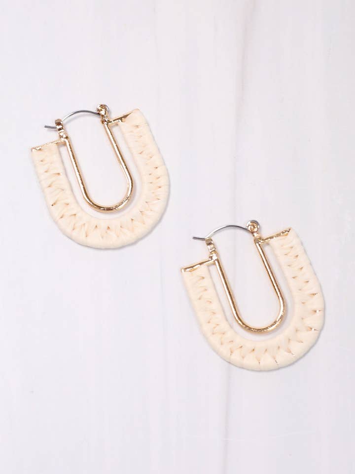 Boucle d'oreille Roxbury Wrapped Drop IVOIRE pour la vente par Caroline Hill