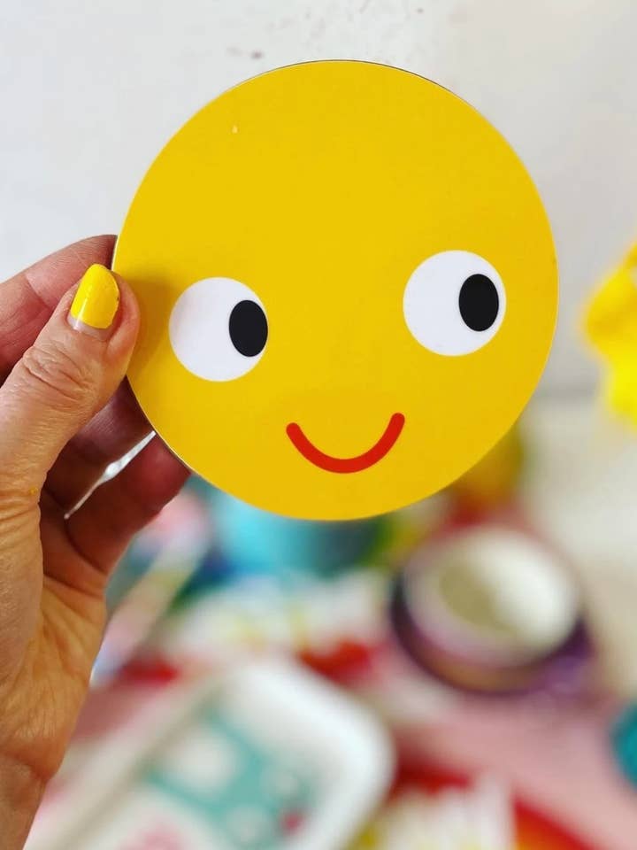 'Smile' Melamine Coaster for wholesale by Poppekins