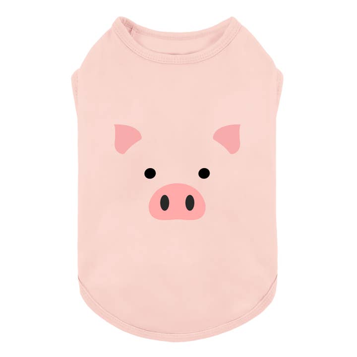 Hundeshirt mit süßem rosa Schwein für den Großhandel von Fitwarm
