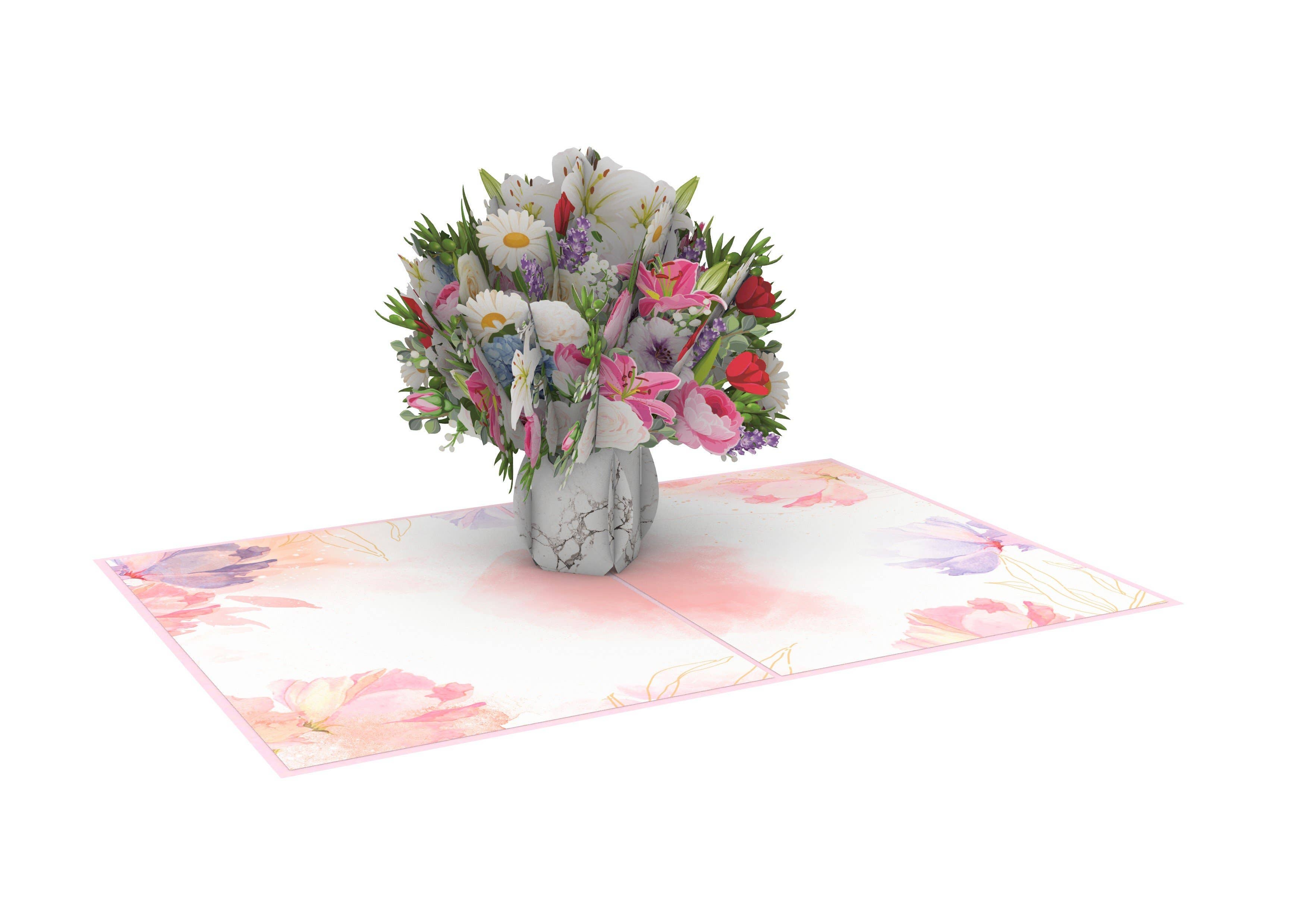 Blue Bird Cards - Wholesale Everyday Greeting Card - Floral Vase Pop-Up Card4