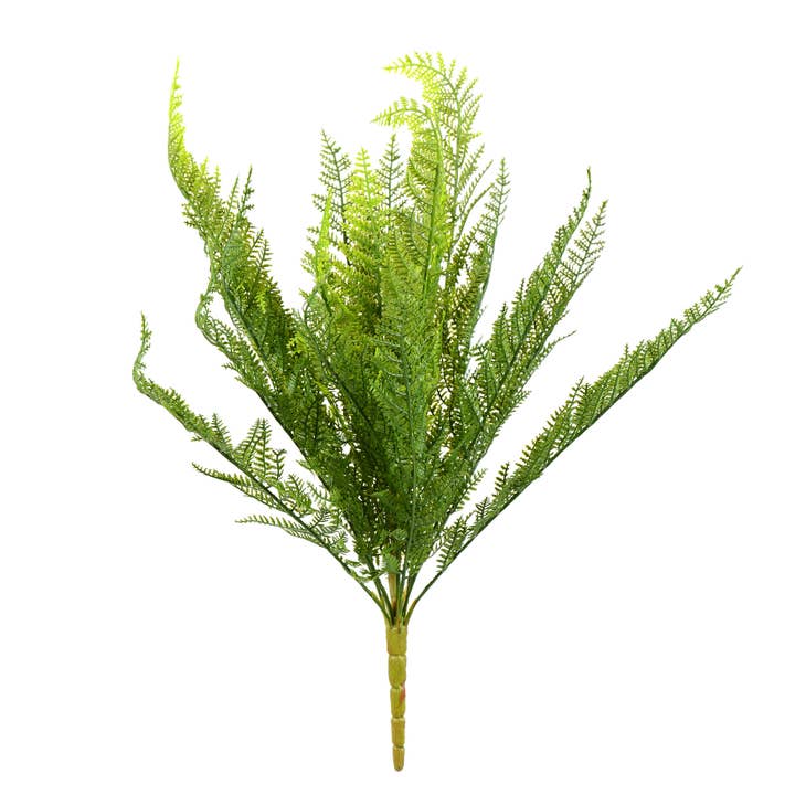 Vickerman 20" Artificial Green Lace Fern Bush. for wholesale by Vickerman
