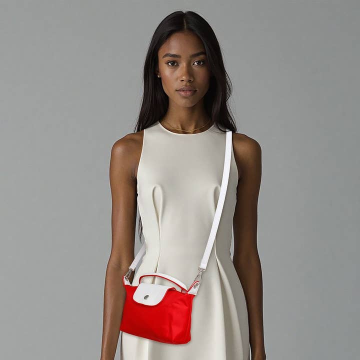 DST Sorority Red Nylon Mini Pouch Handle Strap and other Purchase Wholesale nylon zippers. Free Returns & Net 60 Terms on Faire trending on Faire.