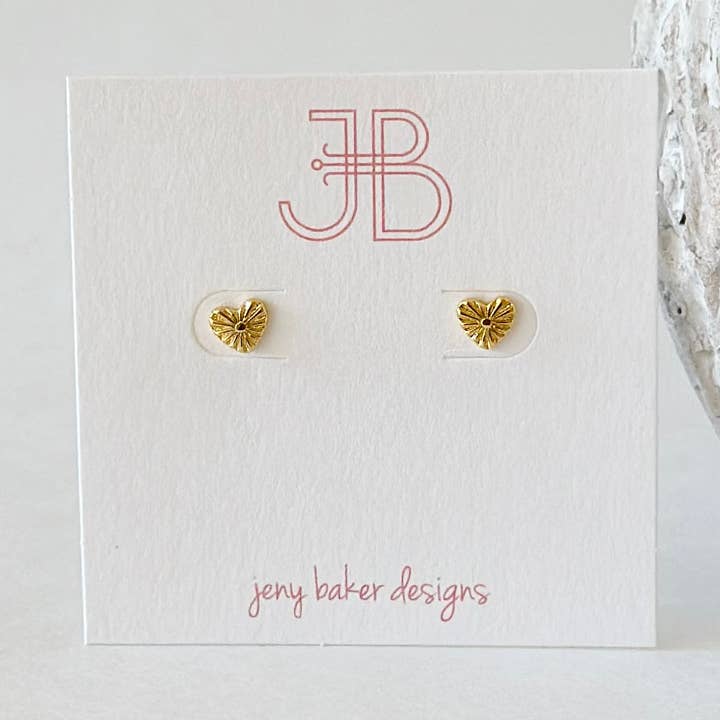 Jeny Baker Designs - Wholesale Stud/Post Earrings - Heartburst Tiny Studs0