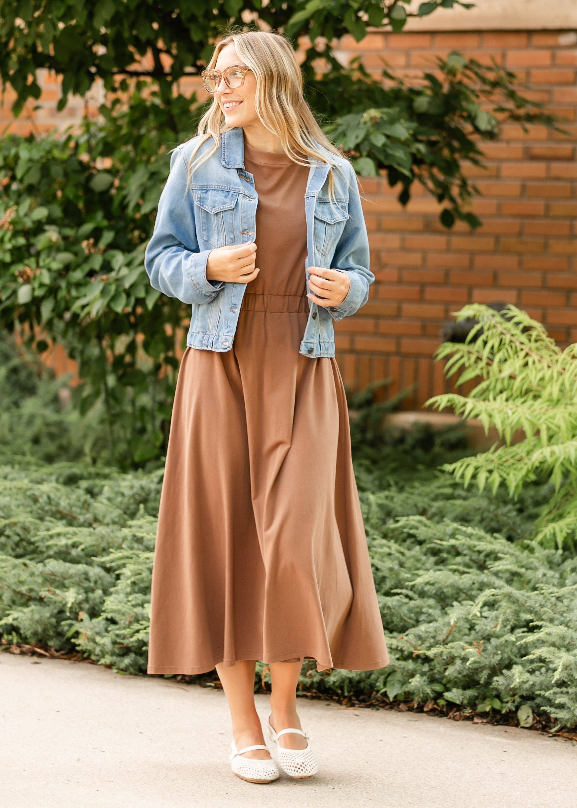 Inherit Clothing Company – Vestido - Mulher por atacado – Vestido Midi com Mangas Cap Sleeve Casey17