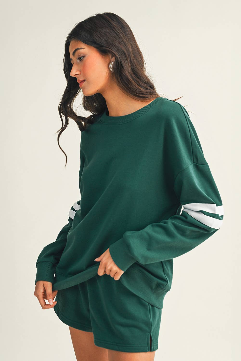 Little Daisy Closet - Wholesale Lounge Set - Women's -  LDC Solid Casual Pocket Shift Long Sleeve Top And Pants Set7